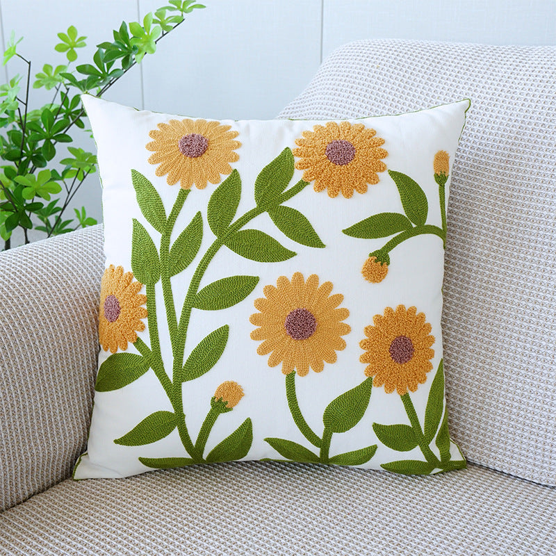 Cute Duck & Rustic Pillow Set | Living Room Sofa Healing Cushion Combo