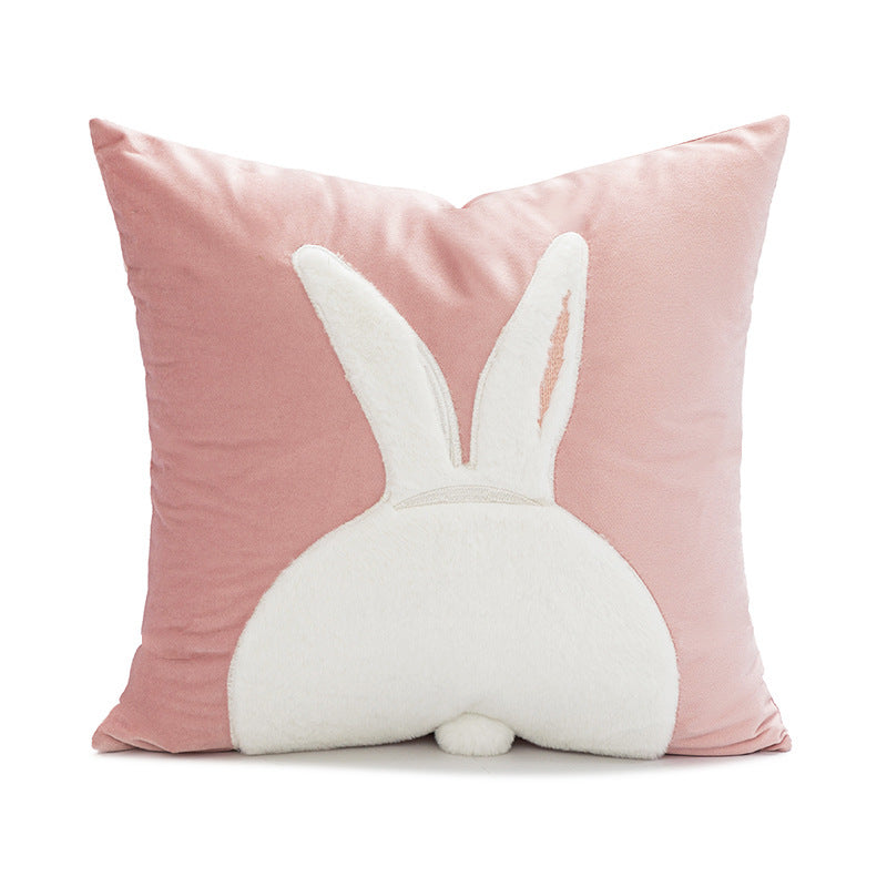 Fairy - Tale Forest Pillow Set | Mushroom/Rabbit/Butterfly Shapes Mixed Sizes | Kids’ Room/Living Room Decor Cute Healing Cushions