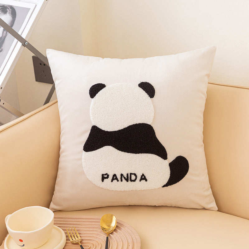Cute Panda Pillow Cover Set – Decorative Cushion Covers for Sofa, Bedroom, and Living Room