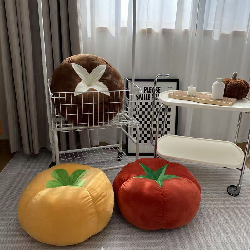 Fruit & Vegetable Shaped Pillow Set – Plush Floor Cushions, Sofa Throw Pillows, Creative Home Décor Cushions