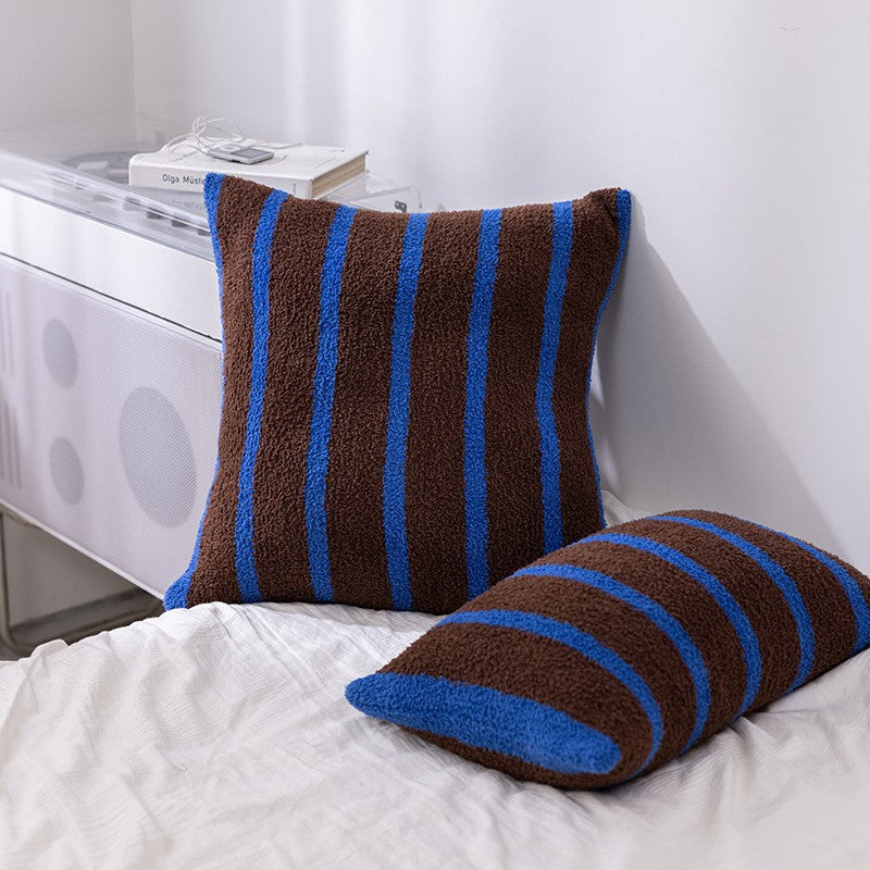 Striped Throw Pillow Set of 2 – Decorative Cushions for Sofa, Bed, and Living Room