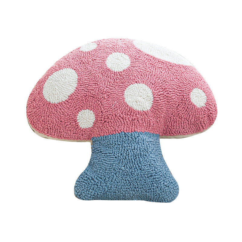 Fairy - Tale Forest Pillow Set | Mushroom/Rabbit/Butterfly Shapes Mixed Sizes | Kids’ Room/Living Room Decor Cute Healing Cushions