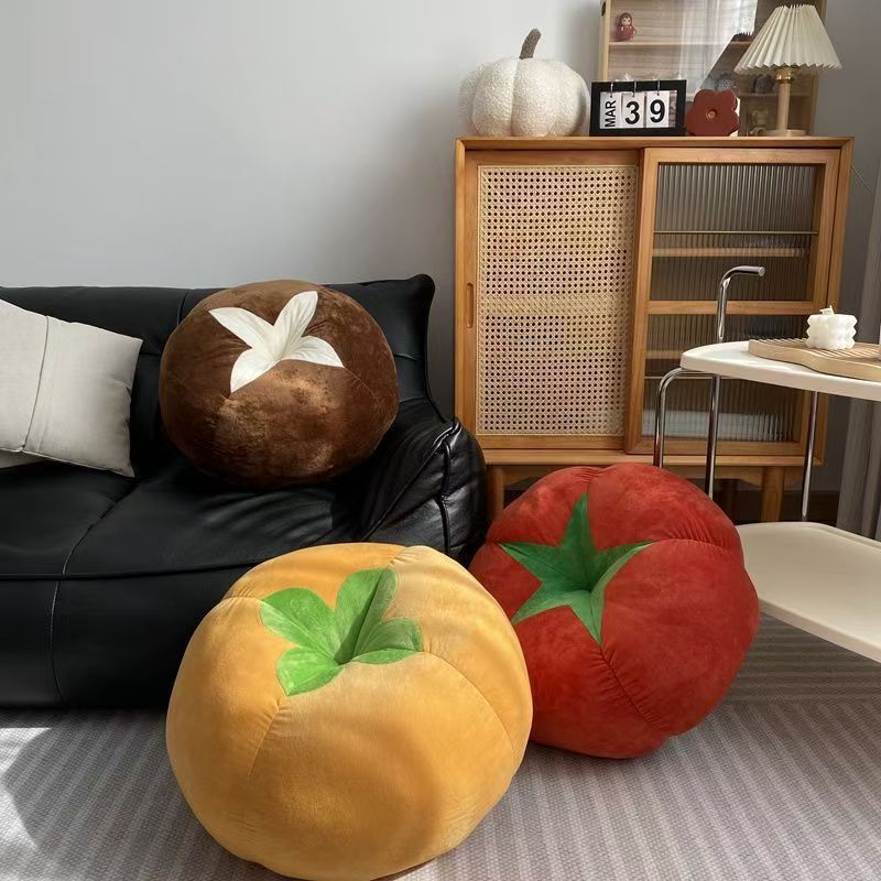Fruit & Vegetable Shaped Pillow Set – Plush Floor Cushions, Sofa Throw Pillows, Creative Home Décor Cushions