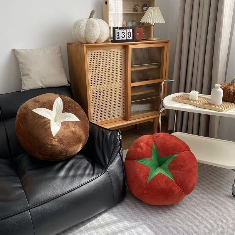 Fruit & Vegetable Shaped Pillow Set – Plush Floor Cushions, Sofa Throw Pillows, Creative Home Décor Cushions