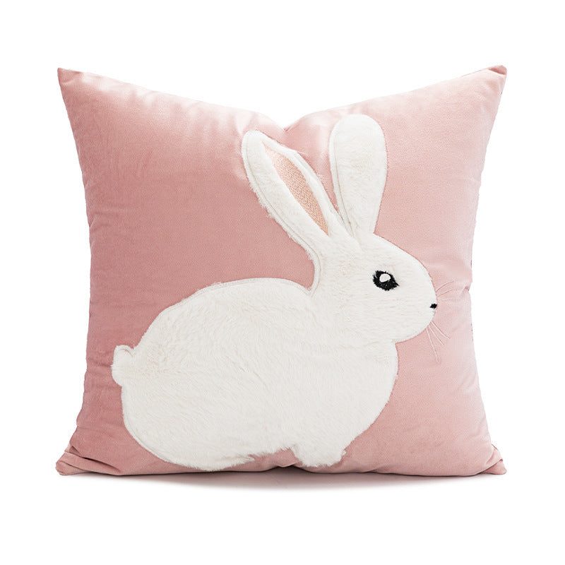 Fairy - Tale Forest Pillow Set | Mushroom/Rabbit/Butterfly Shapes Mixed Sizes | Kids’ Room/Living Room Decor Cute Healing Cushions