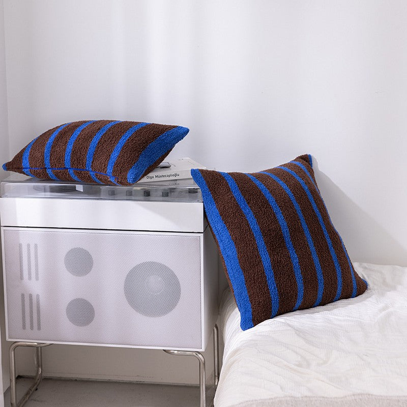 Striped Throw Pillow Set of 2 – Decorative Cushions for Sofa, Bed, and Living Room