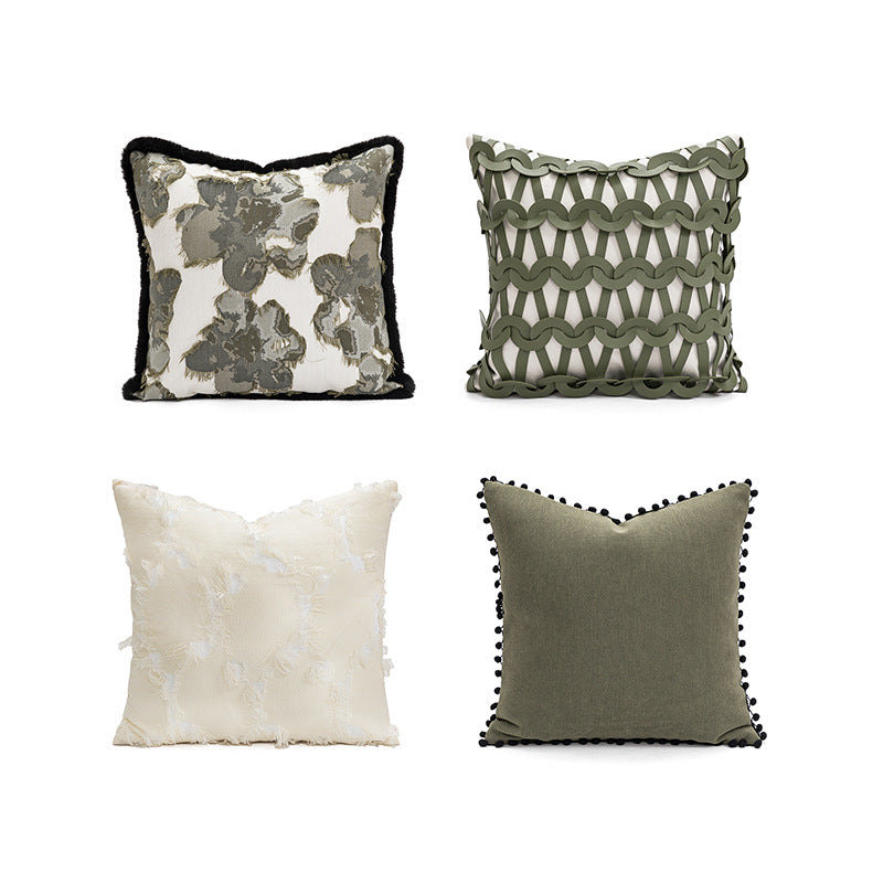 Nature - Inspired Forest Pillow Set | Mixed Sizes | Living Room Greenery - Themed Decor