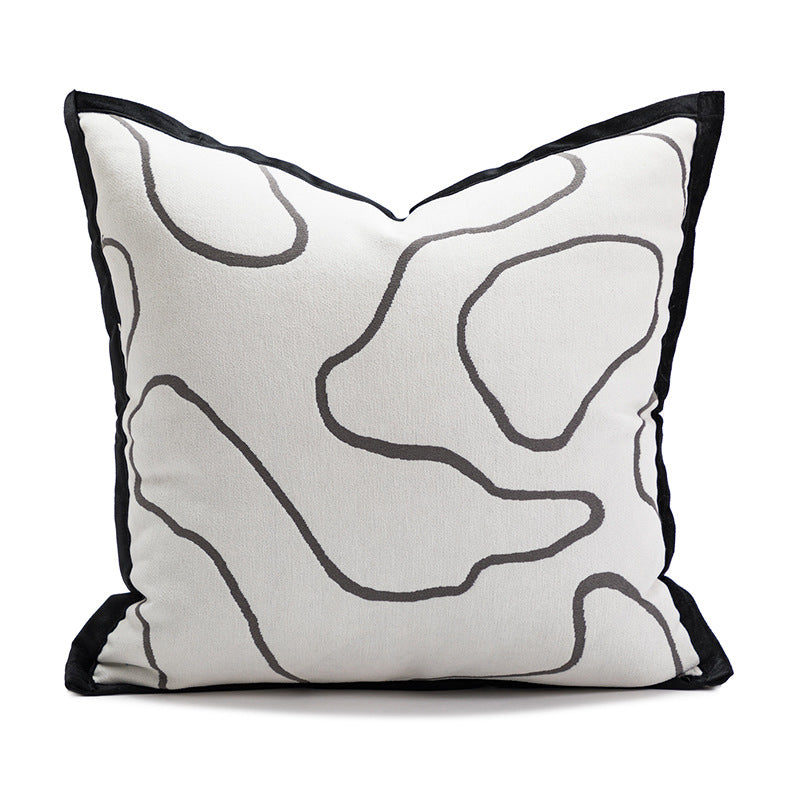 Minimalist Black - White Art Pillow Set | Mixed Sizes | Wabi - Sabi Living Room Decor