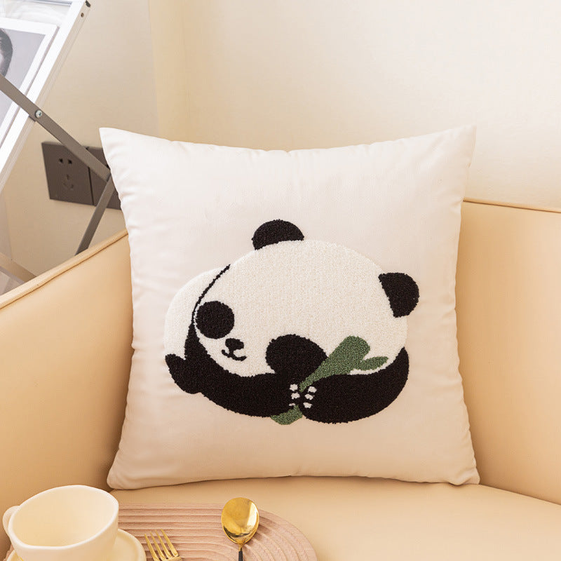Cute Panda Pillow Cover Set – Decorative Cushion Covers for Sofa, Bedroom, and Living Room