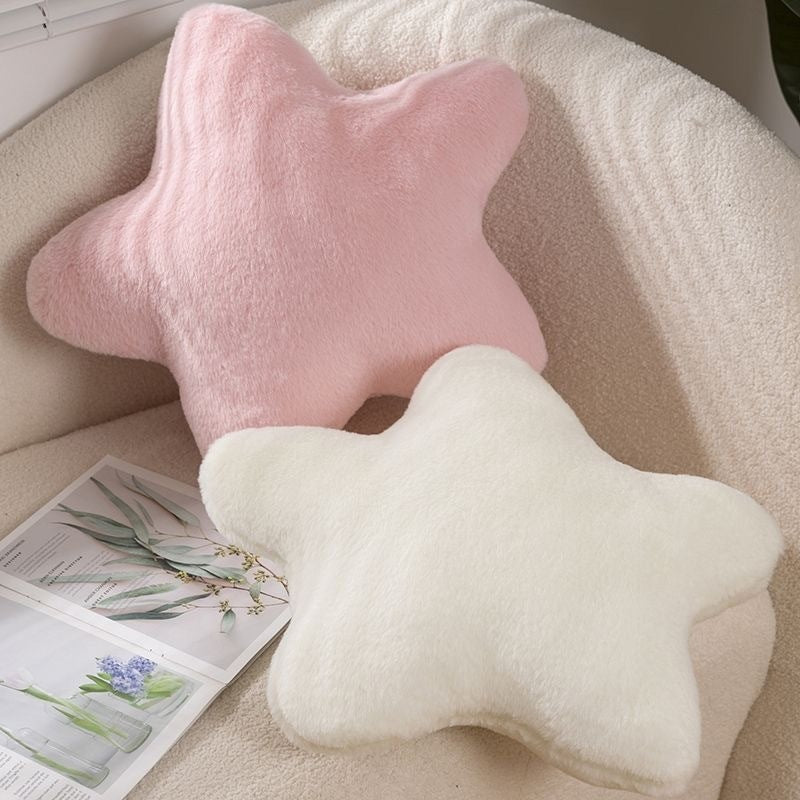 Cute Star Shaped Plush Pillow 3-Piece Set – Decorative Cushions for Sofa, Bedroom & Kids Room
