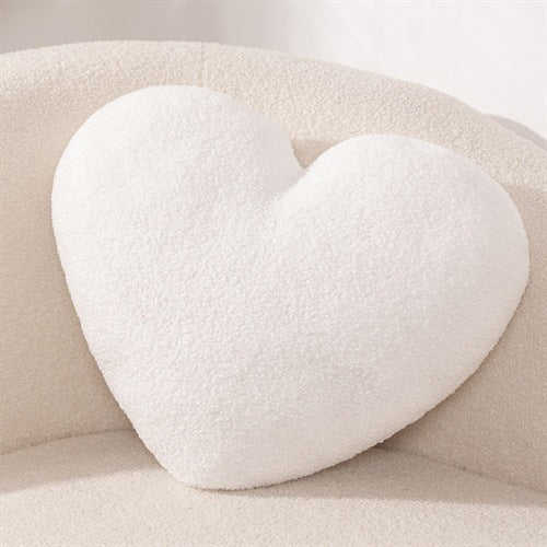 Set of 2 Heart-Shaped Throw Pillows – Decorative Cushions for Sofa, Bed, Couples, and Home Décor