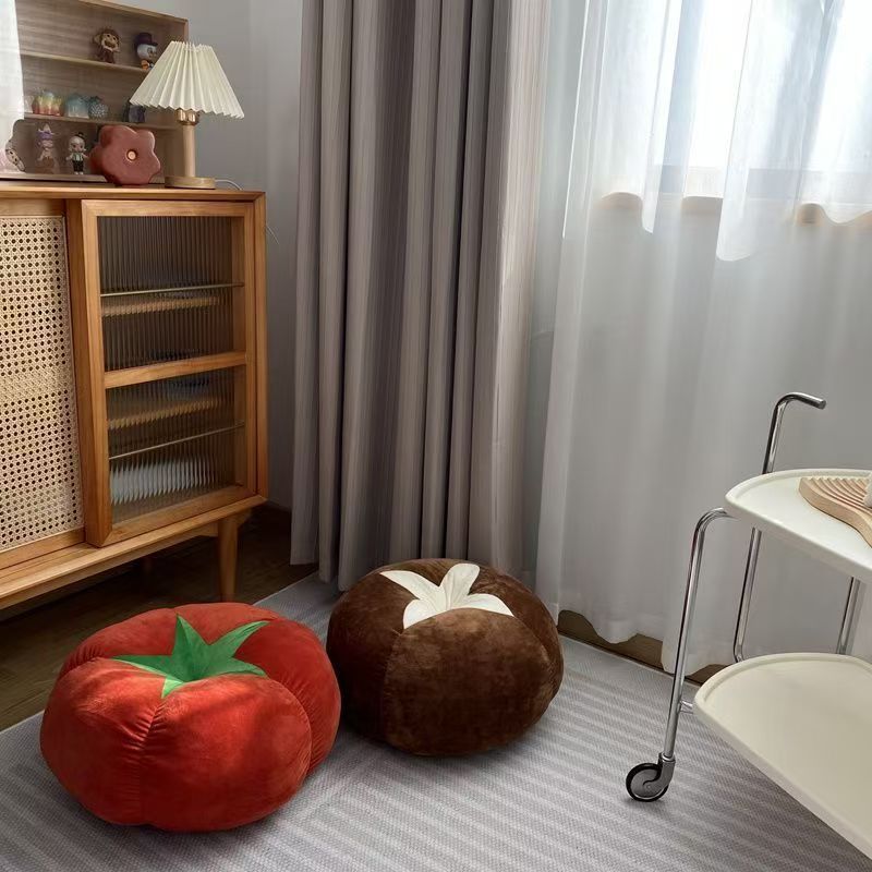 Fruit & Vegetable Shaped Pillow Set – Plush Floor Cushions, Sofa Throw Pillows, Creative Home Décor Cushions